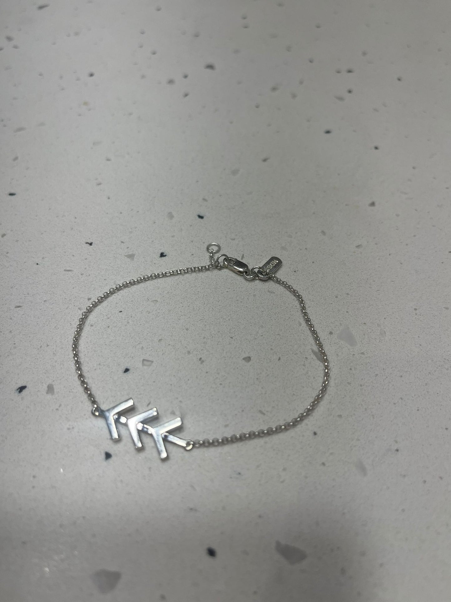 Sterling Silver NDSS 45th Anniversary Bracelet