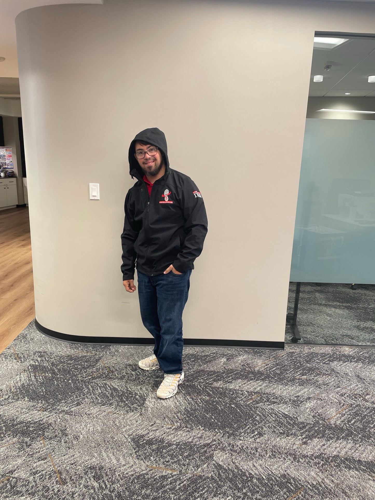 Port Authority® Black Hooded Jacket