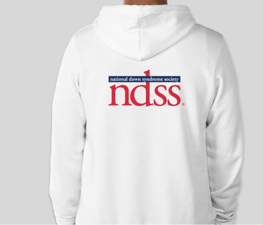 White NDSS BELLA+CANVAS® Hooded Sweatshirt