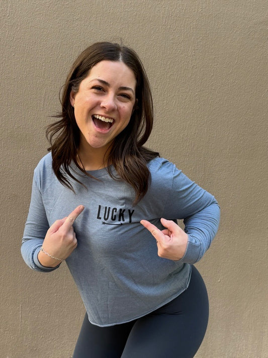Lucky Cropped Long Sleeve T-Shirt