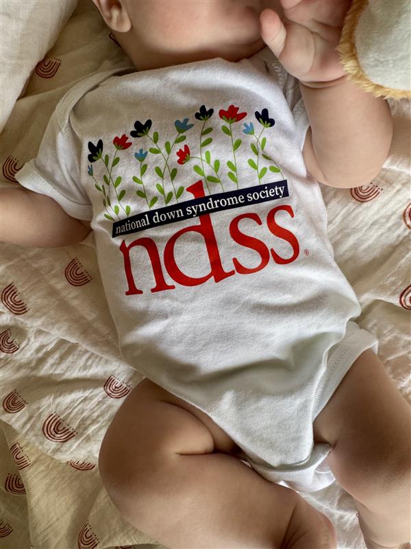 NDSS Floral Onesie
