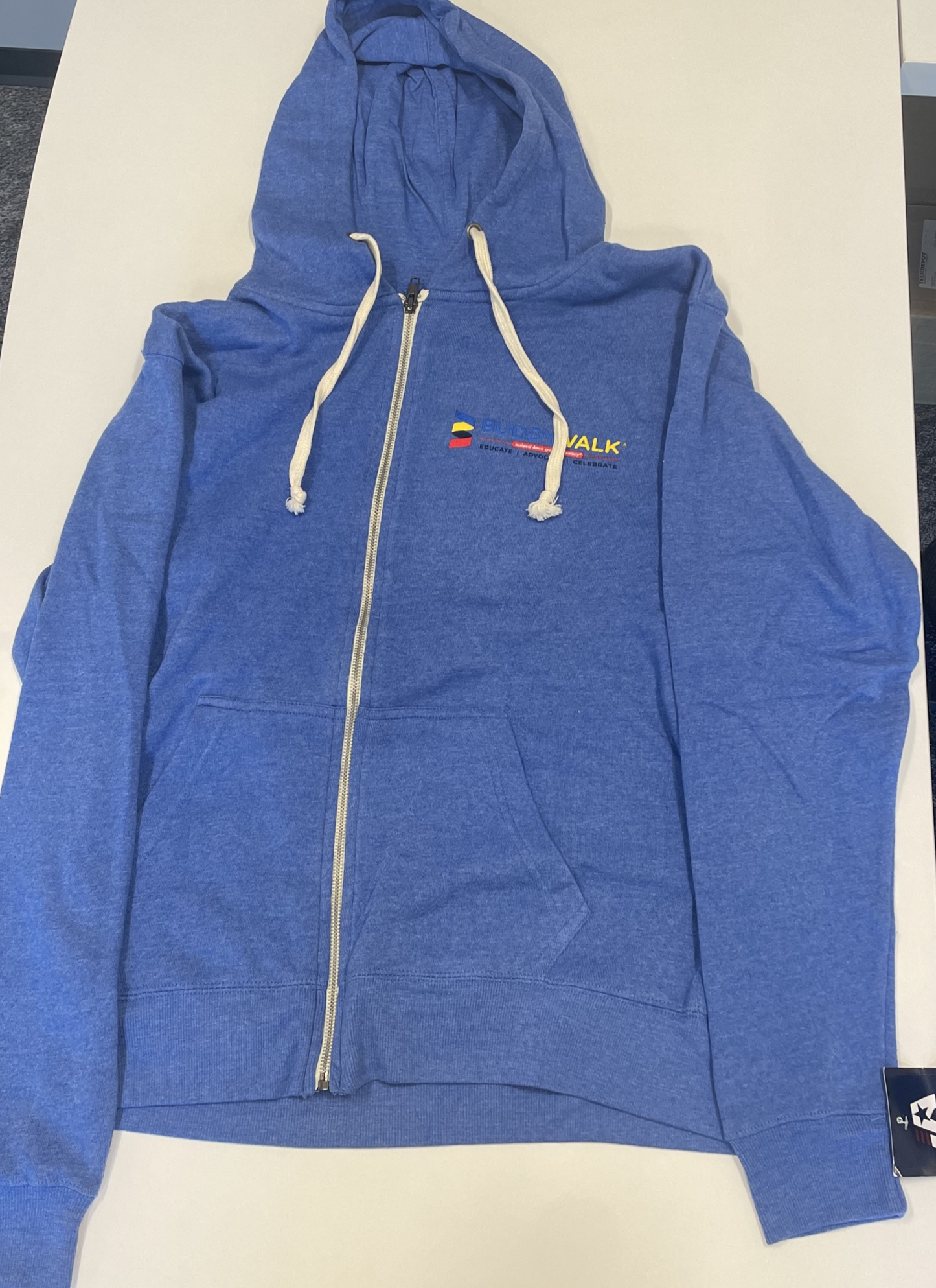 Light Blue Buddy Walk® Zip-Up Sweatshirt